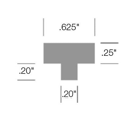 2" Tapered Display Hook with T-Scan Bar - White Glass Filled Nylon - Image 3