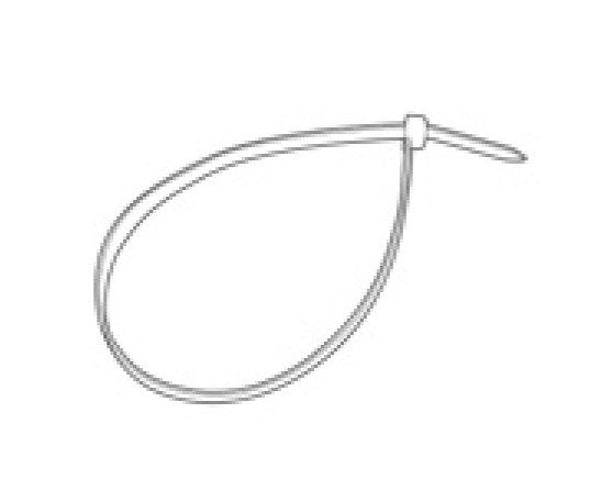 17" Black Nylon Cable Tie Straps (Pack of 100) - Image 2