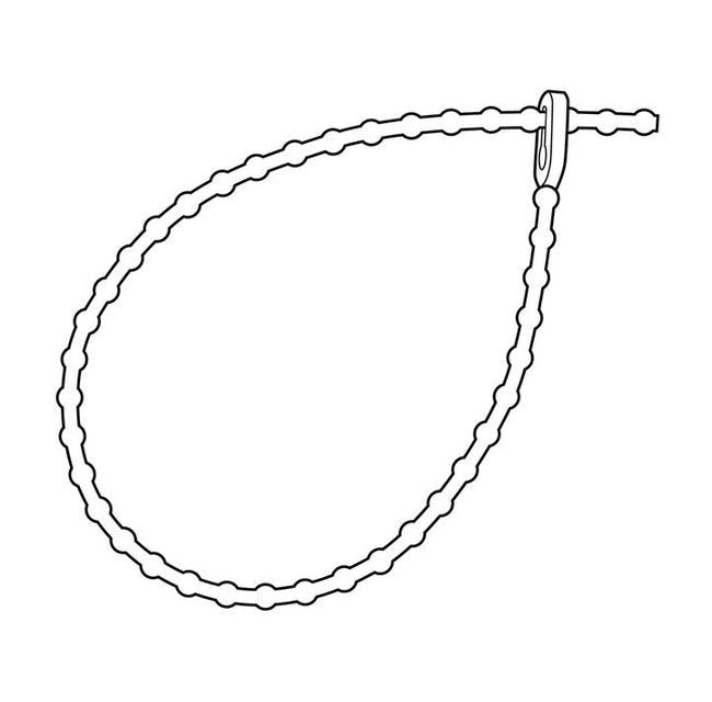 Reusable Beaded Locking Straps with Adjustable Length - Image 2