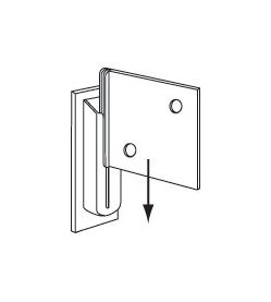 Small Male Corrugated Shelf Support Clip - Image 2