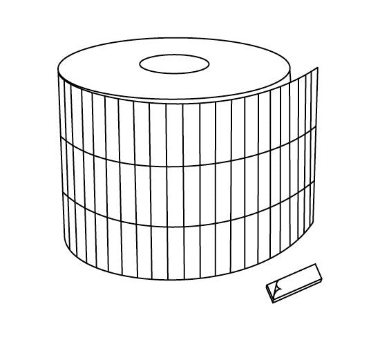 1" Double-Sided Removable Pre-Cut Foam Tape - Image 2