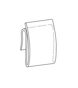 Clear Power Wire Wing Clip, 1" Width - Image 2