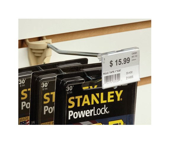 12 Inch Speedy-Back Metal Peg Hook with T-Scan Bar - Image 4