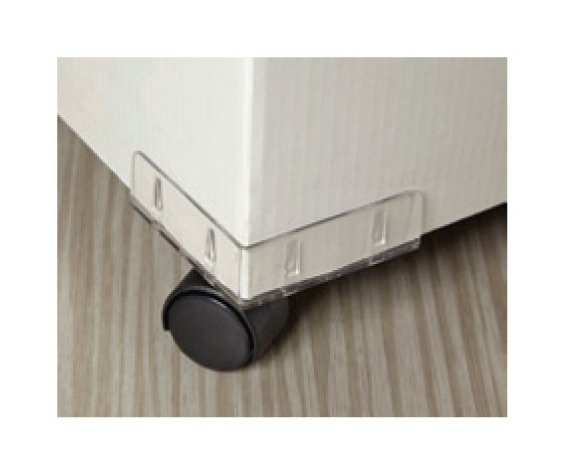 Swivel Locking Display Caster with Corner Bracket - Image 1