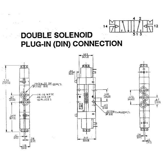 Aventics CD07 Solenoid Valves 5/2, 1/4" NPT - Image 2