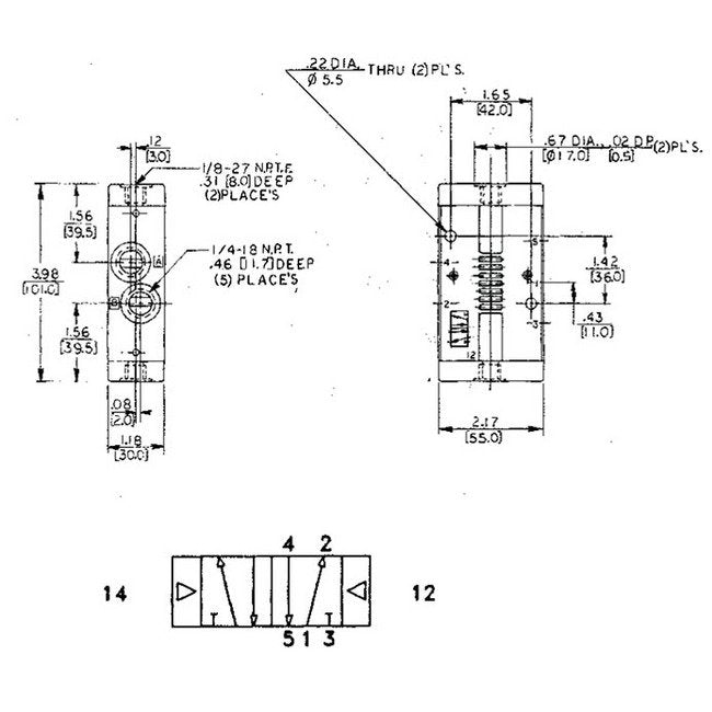 Rexroth CD07 Air Pilot Operated Valve (4-Way/2 Position) - Image 2