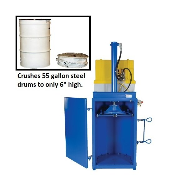 460V Hydraulic Drum Compactor - 37"W x 38-3/16"L - Image 1