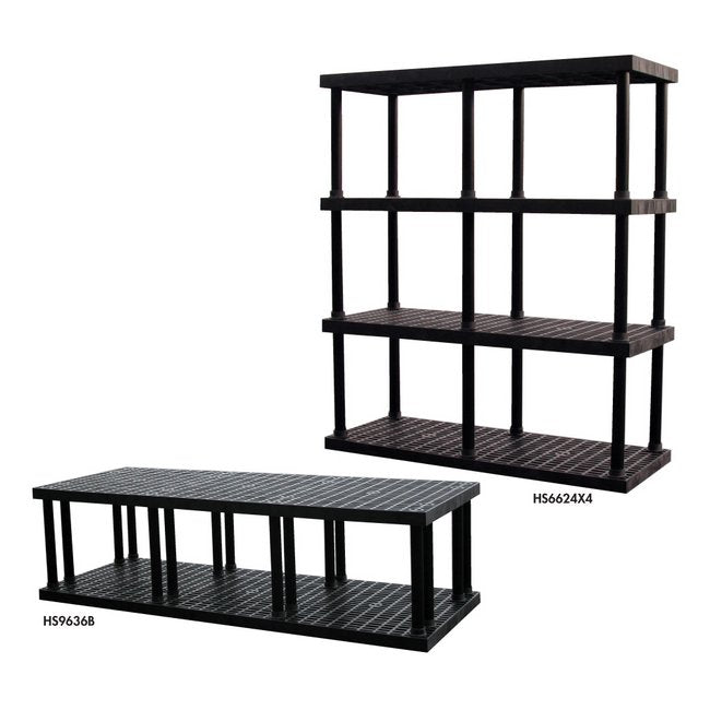 Dura-Shelf® Heavy-Duty Plastic Bulk Shelving - 36x66x75 Inches - Image 1