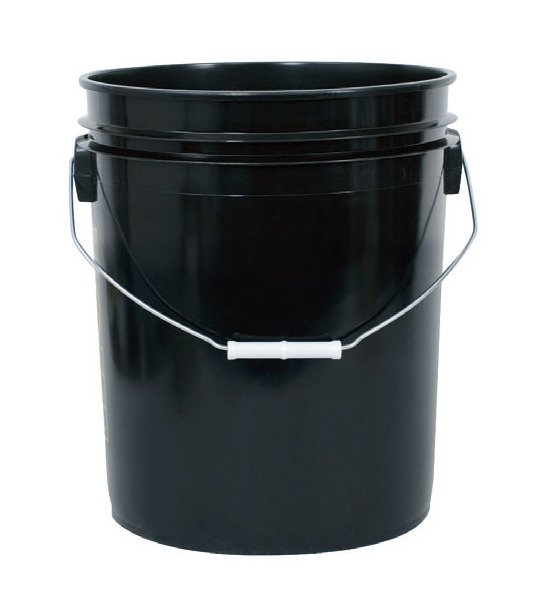 HDPE Black Economy Pail 5 Gallon - Image 1