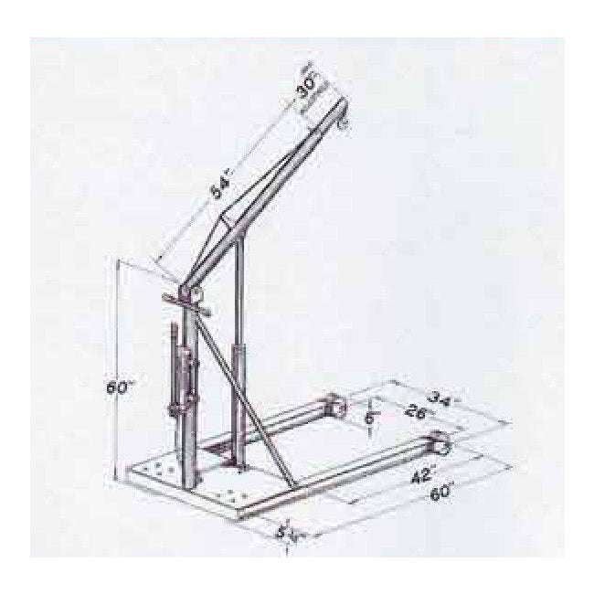Econo-Master Mobile Hydraulic Floor Cranes - Heavy-Duty Lifting Solution - Image 2