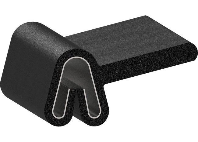 Uni-Grip 0.515" x 0.625" Rubber Edge Trim with SD-487 Spring Steel Core - Image 1