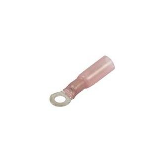 Red Heat Shrink Ring Terminal - 22-18 AWG (3/8 Stud) Solder and Seal - Image 1