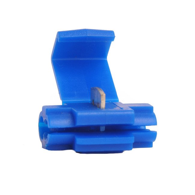 Blue Instant Tap Connector with Stop, 18-14 AWG - Image 1