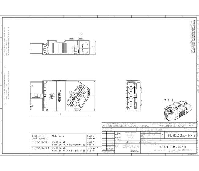 Wieland GST15I5S S1 ZW1 W PB01 5-Pole Indoor Connector - Image 3