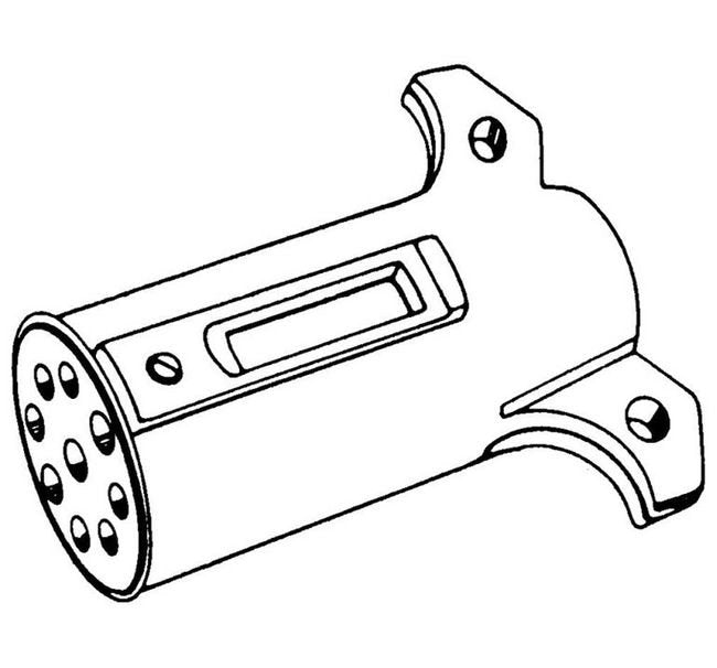 9-Way Female Trailer End Plug Connector - Image 2