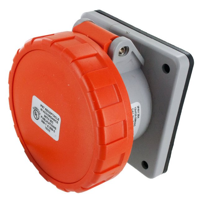 Eureka-HD Series 125 and 250 Volt (V) Alternating Current (AC) Voltage Receptacle Connector - Image 1