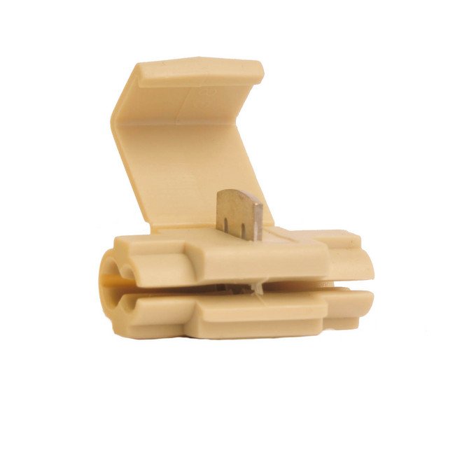 Heavy Duty 18-14 AWG Instant Tap Connector - No Stop, White - Image 1