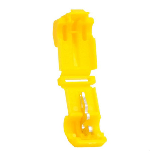 Yellow 12-10 AWG T-Tap Connector Single Blade - Pack of 100 - Image 1