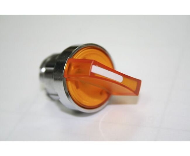 Red Illuminated 3 Position Selector Switch with NEMA Ratings 4, 12, and 13 - Image 1