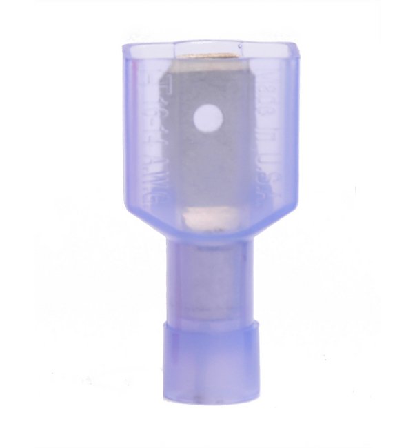 16-14 AWG Male Nylon Fully Insulated Quick Disconnect (.250 x .032 Tab) - Image 1