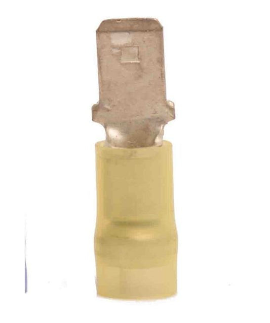 12-10 AWG Male Quick Disconnect Nylon 3-pc, Yellow - Image 1