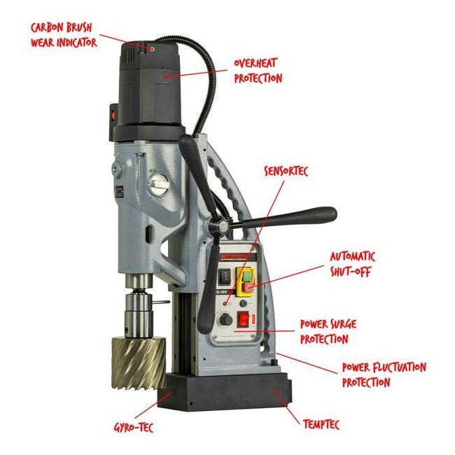 Euroboor ECO.100S+/T Magnetic Drilling Machine - Image 5