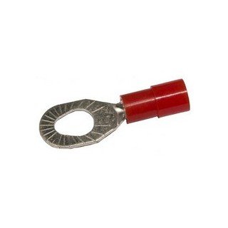Nylon Insulated Ring Terminal for 22-18 AWG Wire (#6-8-10 Stud) - Image 1