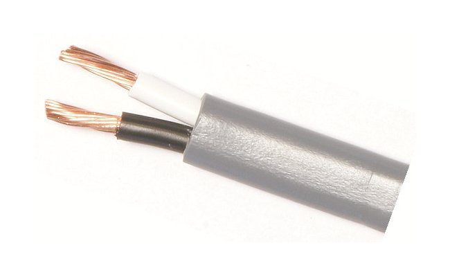 8 AWG Jacketed Primary Wire 2 Conductor Black and White - 100 ft. Roll - Image 1