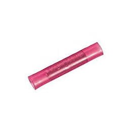 Red Nylon 22-18 AWG Seamless Butt Connectors (Pack of 100) - Image 1