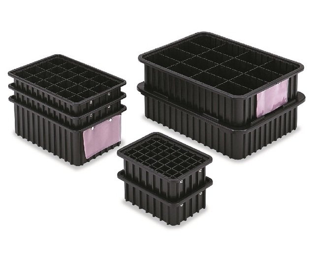 ESD-Safe Divider Box Container - 3.5in Height, 0.24ft³ Volume - Image 1