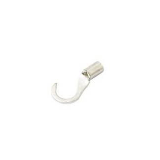 Non-Insulated Bare Brazed Seam Hook Terminal - 22-18 AWG, #10 Stud - Image 1