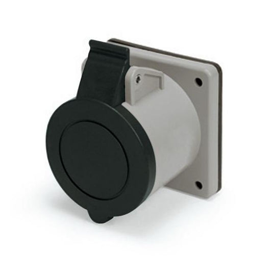 30 Ampere (A) Direct Current (DC) Rated Receptacle Type SCAME Pin and Sleeve Connector - Image 1