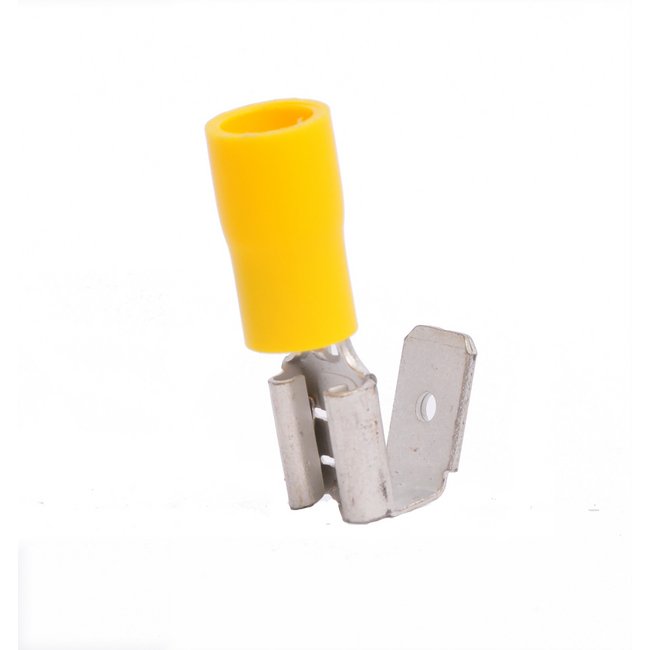 12-10 AWG Nylon Piggyback Connector, Butted Seam (.250 x .032 Tab) - Image 1