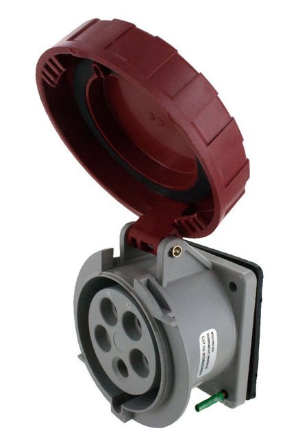 220 to 240 and 380 Volt (V) Voltage Eureka High Definition (HD) Series Pin and Sleeve Connector - Image 1