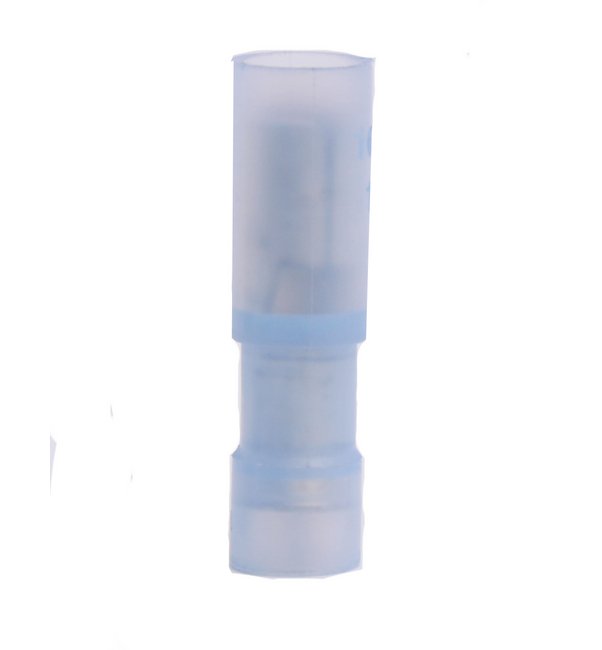 14-16 AWG Female Bullet Connector (.157 Tab) Nylon 3-pc, Pack of 100 - Image 1