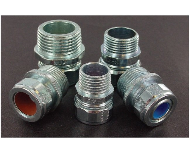 0.46 to 0.56 Inch (in) Cable Diameter Steel Cord Grip Connector - Image 1