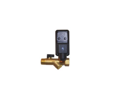 24V DC Electric Timed Tank Drain with Integrated Ball Valve Strainer - Image 1