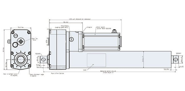 10.000 N Constant Force Electric Cylinder by Dunkermotoren - Image 2
