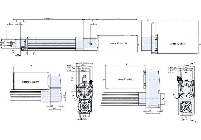 465N Constant Force Electric Cylinder - Dunkermotoren BG 65Sx50 - Image 2