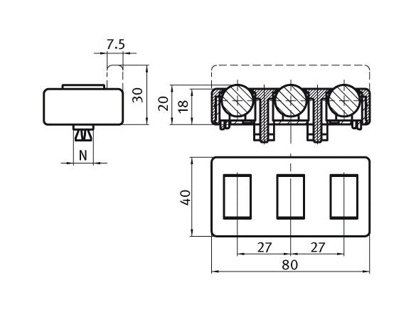 Clip-Fix Roller Element - Enclosure Hardware - Image 2