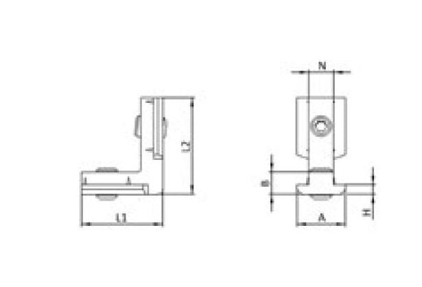 Heavy-Duty Inner Connector for M8 Screws, 19mm - Image 2