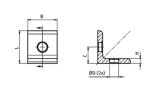 Enclosure Connection Angle Bracket - Image 2