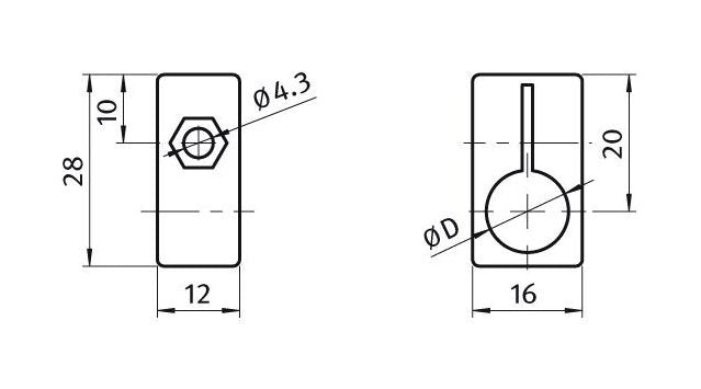 Nylon PA Sensor Holder Bracket - Image 2