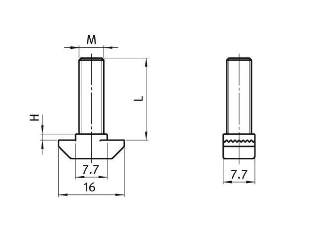 Heavy-Duty Hammer Head Screw - M8, 25mm - Image 2