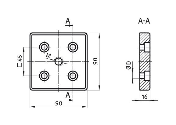 Heavy-Duty Transport and Base Plate, M12 Style 2 - Image 2