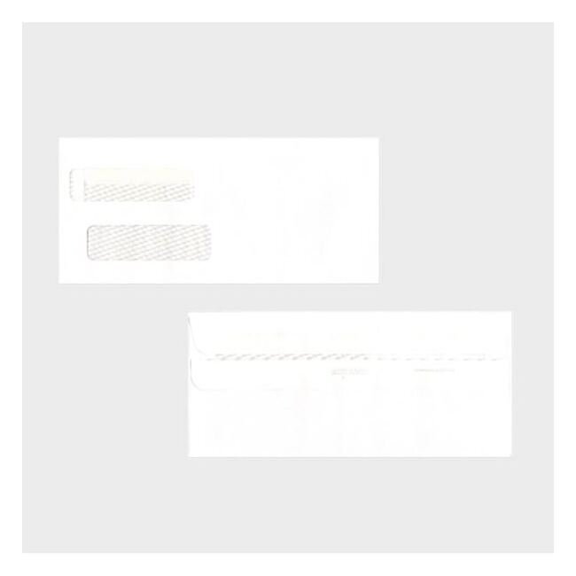 Megastore 937 Quickbooks Self-Seal Double Window Envelope - Image 1