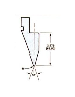 European Style Press Brake Acute Tooling Punch - Model 5408 - Image 1