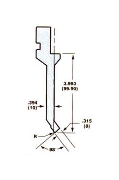 European Style Press Brake Sash Tooling Punch - Model 5002 - Image 1