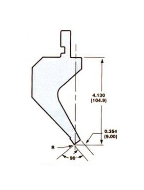European Style Press Brake Punch Tooling, Model 4502 - Image 1