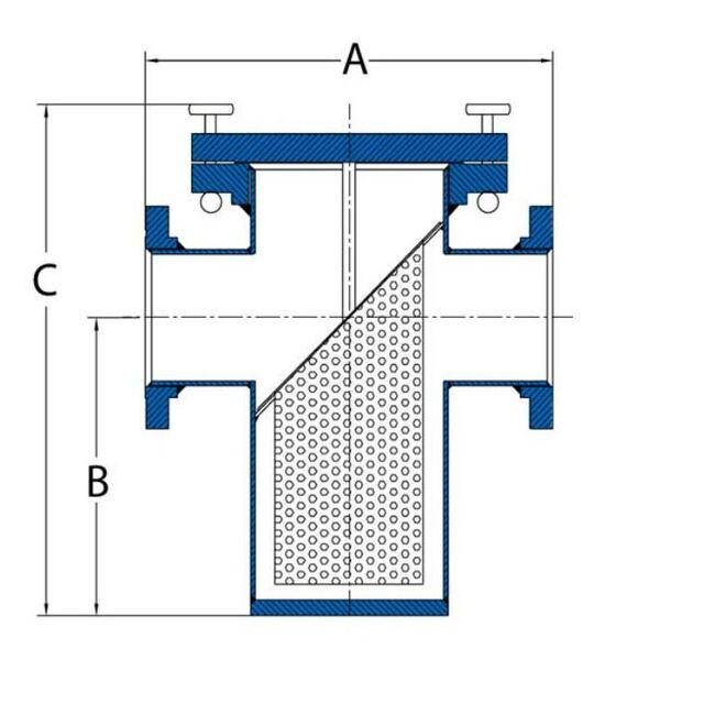 Sure Flow P-Series 14 Inch Fiberglass Reinforced Plastic Strainer - Image 2